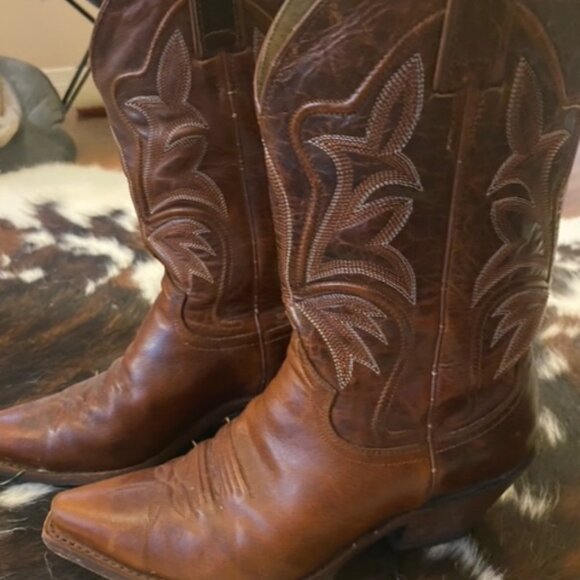 Justin Leather Boots - Size 8 - Picture 4 of 6